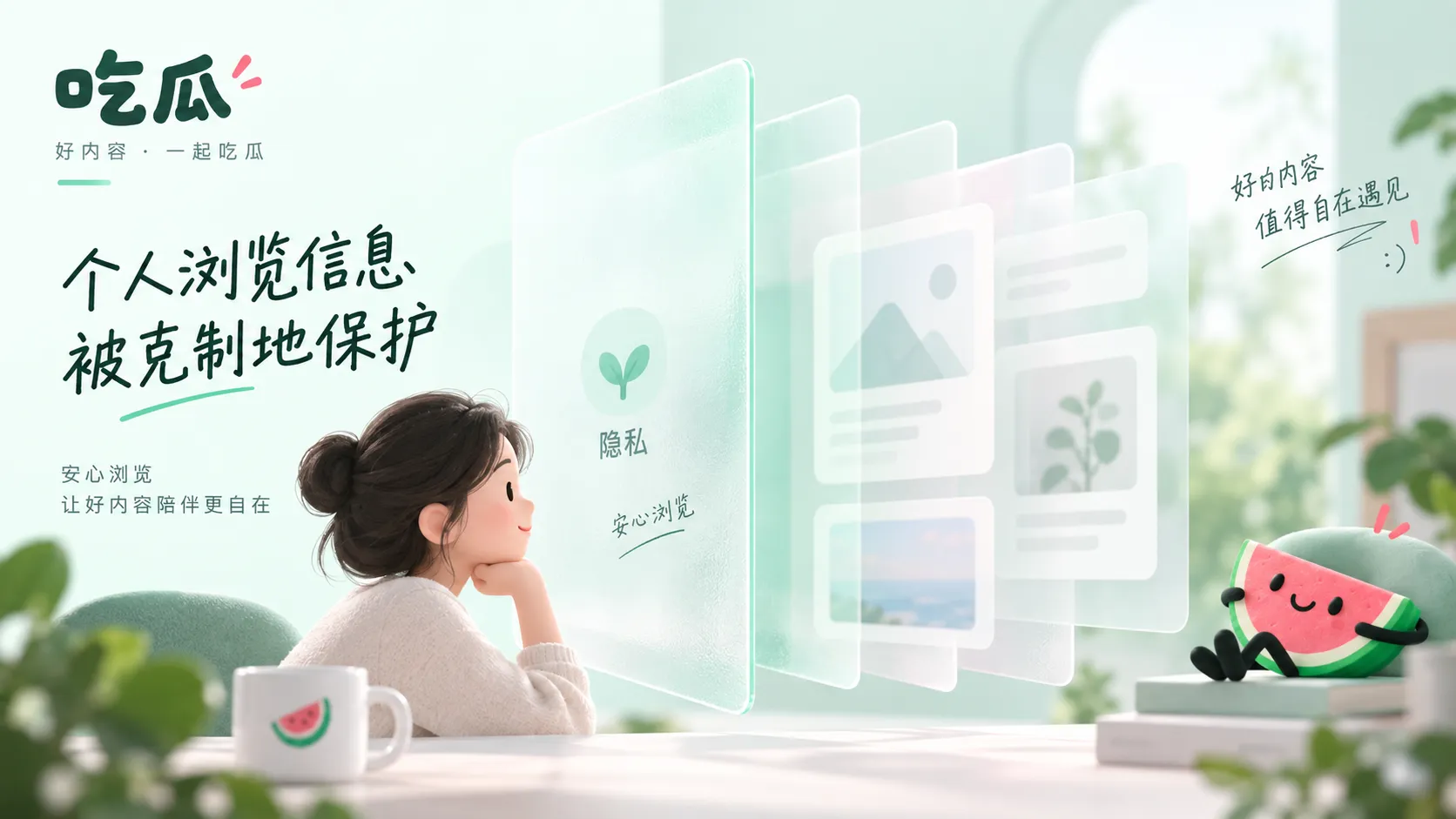 隐私保护提示与信息遮挡画面
